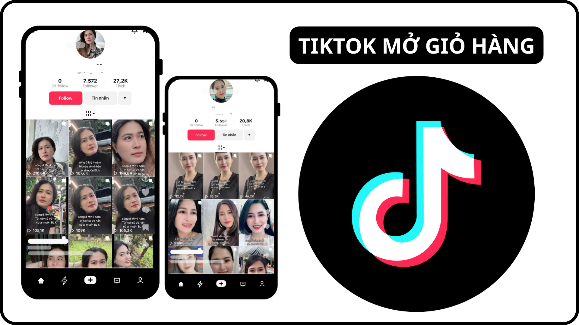 Tài Khoản Tiktok Mở Live , Mở Giỏ Hàng Làm Tiếp Thị Liên Kết Giá Rẻ